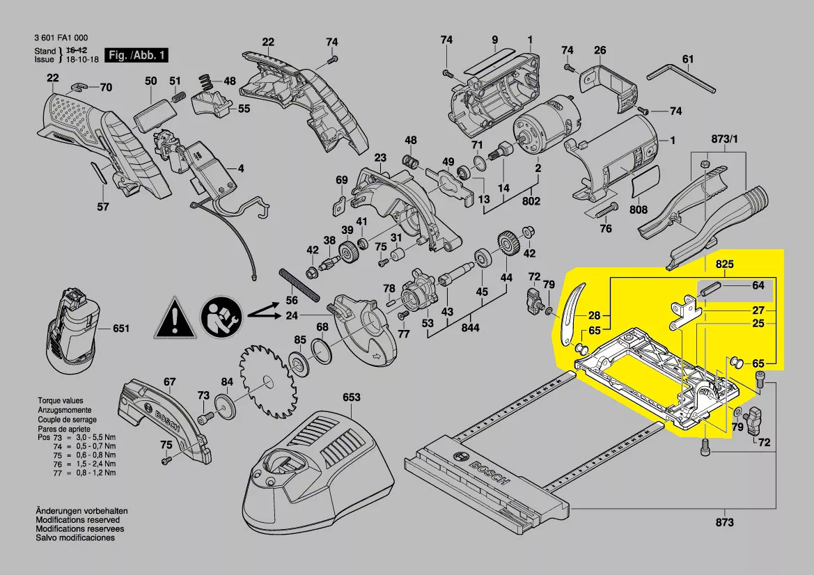 Plaque de base réf. 1 619 P11 485